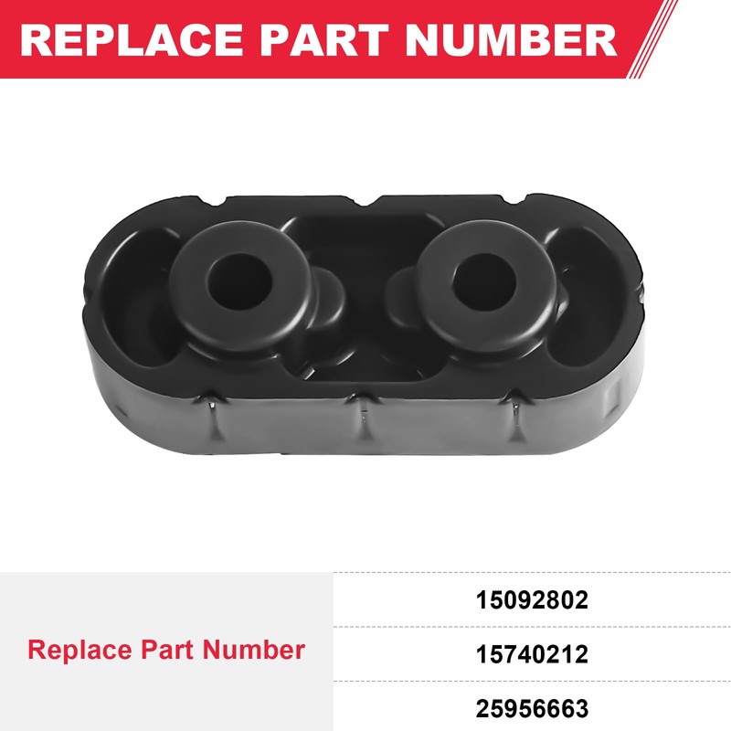 Exhaust Muffler Hanger Insulator (2pcs) 15092802 Fits for Chevy Express