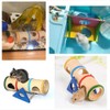 ANCLLO Hamster Wooden Rocker Tunnel Toy Funny Gym Practice House