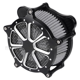 Unbranded Air Cleaner Grey Intake Filter Kit For Harley Road Electra Glide Softail Trike