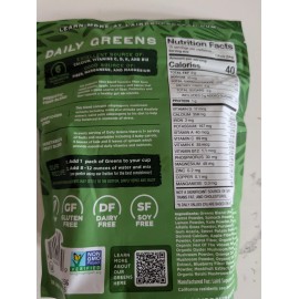 Laird Superfood Prebiotic Daily Greens Singles 15 0.5 oz Packs EXP 08/26