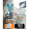 Cobbe Cobbe Duschkopf mit Schlauch, Hochdruck Druckerh?hend mit 8 Strahlarten,