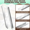 Fengone 6 Pcs 12 Inch Pan Dividers Stainless Steel Adaptor