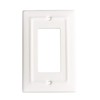 Monarch Abode 19057 Architectural Switch Plate, 1-Gang, Classic White