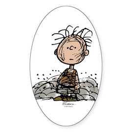 CafePress Pigpen Oval Car Bumper Sticker