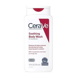 CeraVe Eczema Body Wash | 10 Ounce | Dry Skin Relief & Eczema Treatment Shower Gel for Itchy Skin | Fragrance Free