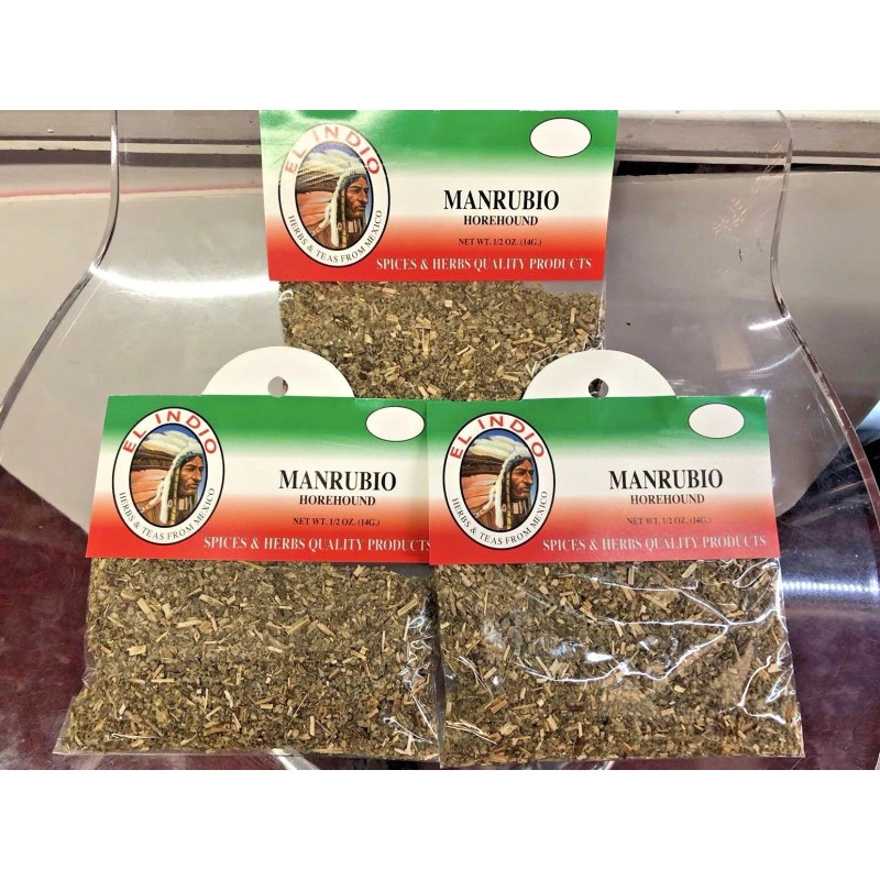 el indio New Mexicanas Yerba Hierba Herbs Manrubio/Horehound 1/2oz(14gr) 3-pack