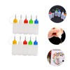 Mobestech 4sets Craft Glue Precision Tip Squeeze Bottle Plastic Oil