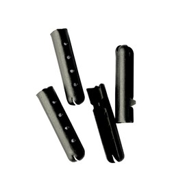 12/24/36/48 PCS Metal Aglets DIY Shoelaces Repair Shoe Lace Tips Replacement End (12PCS, Matt Black)