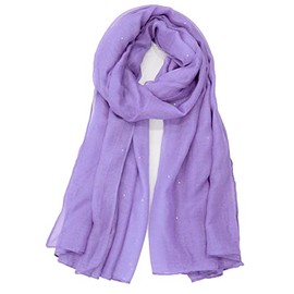 Van Der Rich ® - Sequin Scarf Soft Scarf - Women, light purple
