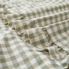KKJIAF 2 Pcs Plaid Ruffle Pillow Case Standard Size, Washed
