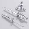 Wensilon (180 pcs) Tri-Fold Rivets Assortment 5/32 * 1，Tri Grip