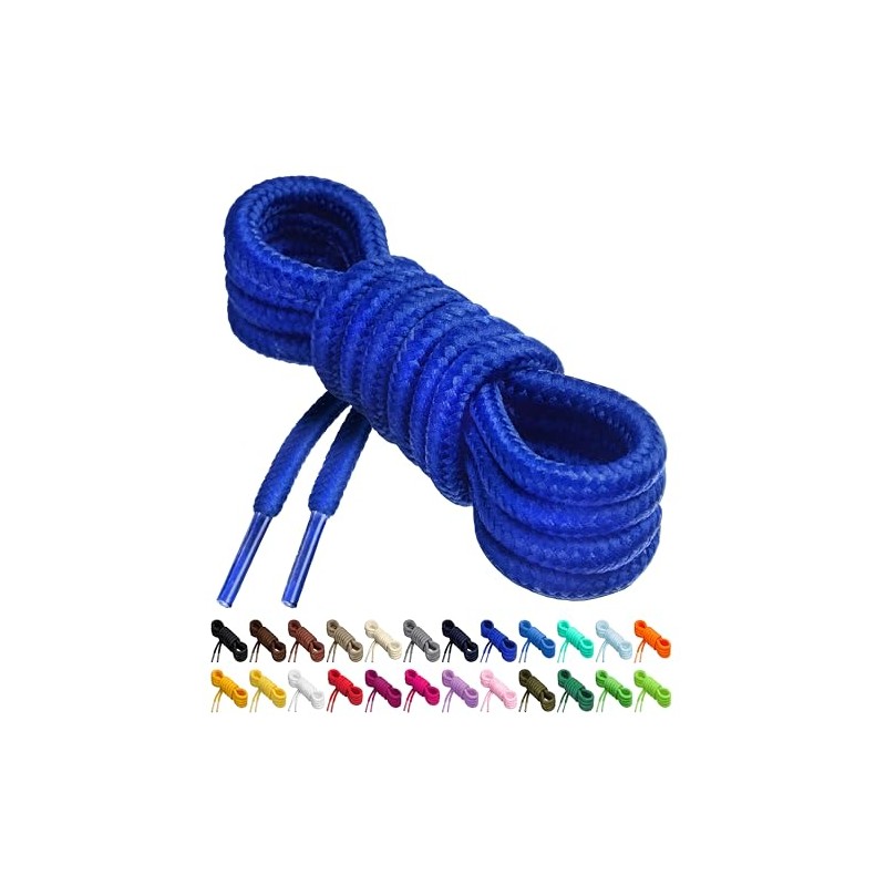 Birch Round Shoelaces 27 Colors 3/16" Thick Shoe Laces 4