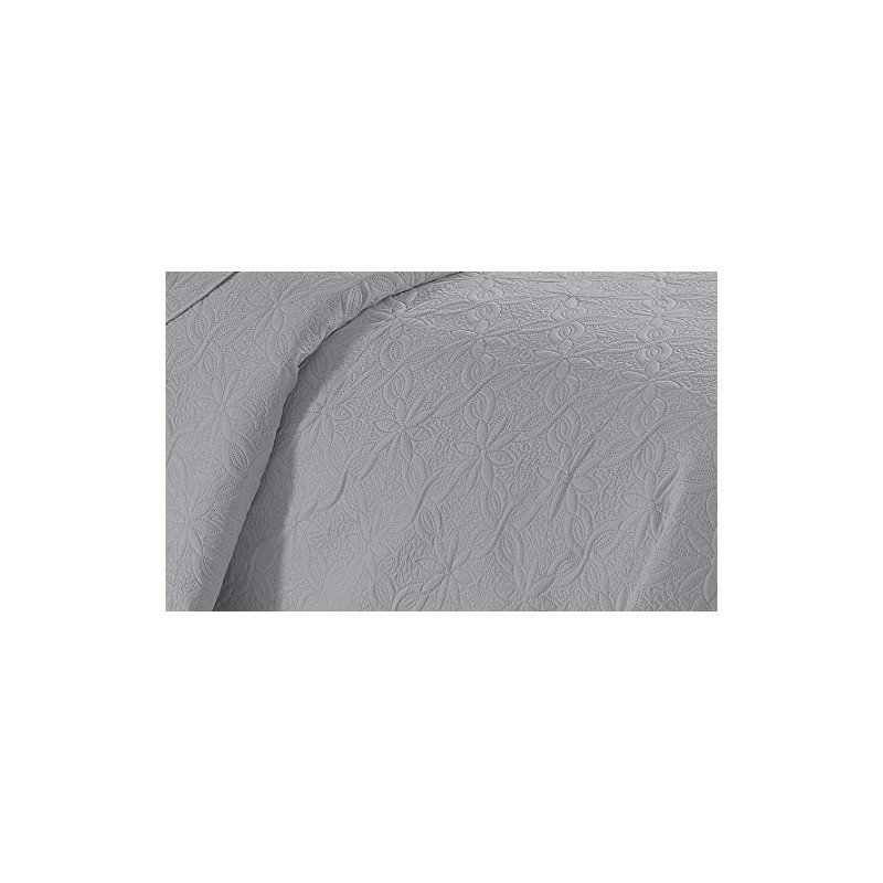 Fancy Linen 3pc Embossed Coverlet Bedspread Set Oversized Bed Cover