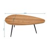 SAYGOER Small Coffee Table Modern Coffee Table Rustic Farmhouse Coffee