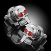 Pack of 4 3D Skeleton Motorcycle License Plate Screw Fixings,