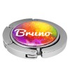 Taschenhalter Color Paint Personalisiert mit Namen Bruno printplanet Chrom