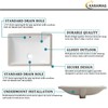 Ada Compliant 20"x15" White Ceramic Rectangle Undermount Bathroom Sink with