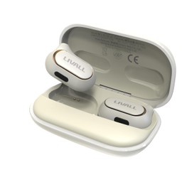 Livall LTS21 Pro - Open-Ear Headphones - Air Conduction Detachable Wireless Sport Earphones for Workouts and Running Built-in Mic for Music, Phone Call, Lightweight Safer and Comfort (Space White)