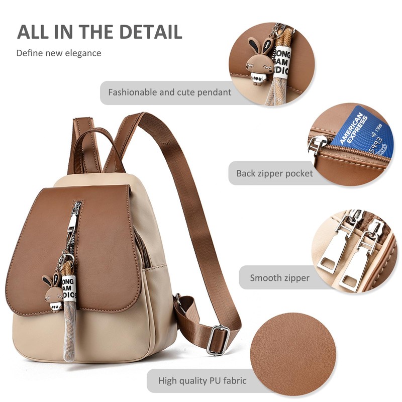 NICOLE & DORIS Mini Backpacks for Women Small Cute Backpacks