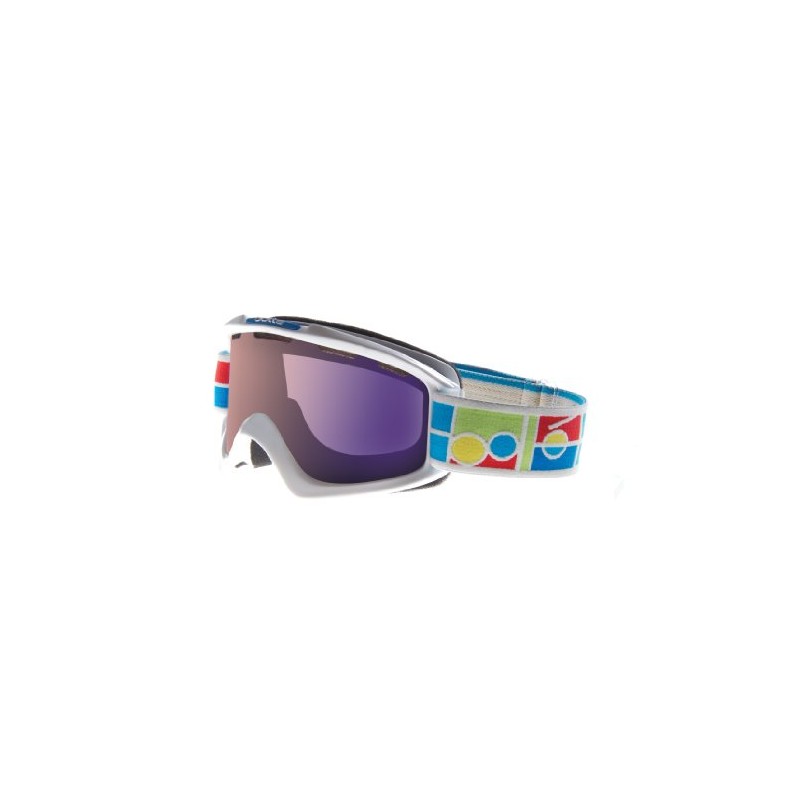 bollé Men's Nova Ski Goggle - White Frame Aurora Lens