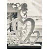 Brandsseller Decorative Stand Hearts Aluminium Approx. 23 x 21 cm