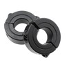 Maxmoral 2PCS 1/2 Inch Hole Diameter Black Double Split Clip