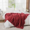 DKRUW Plush Fleece Twin Blanket Marnoon 3D Ribbed Soft Fuzzy