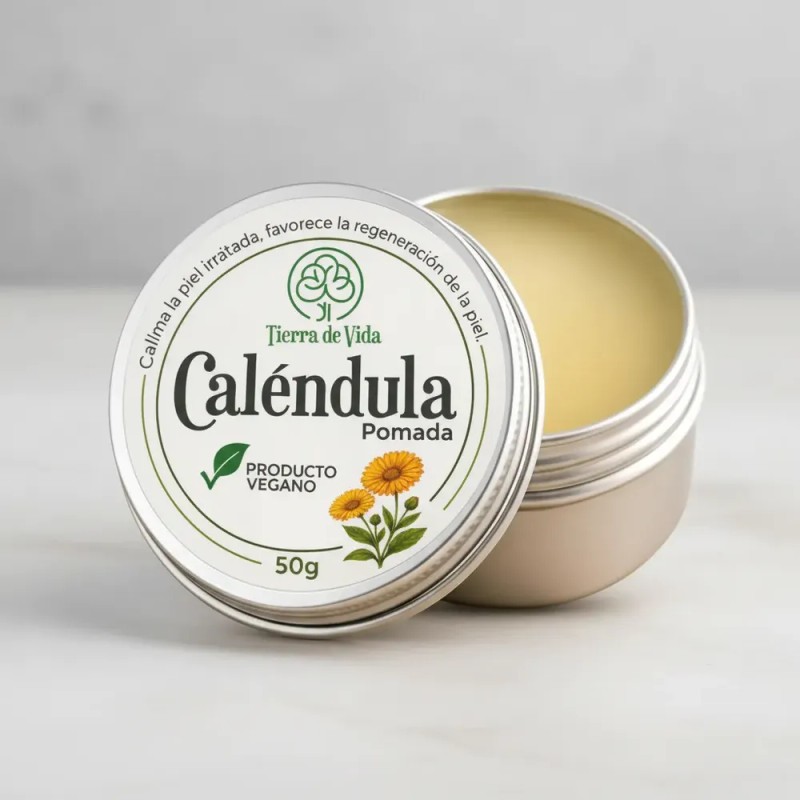 Pomada De Caléndula Natural 50g Piel Sensible