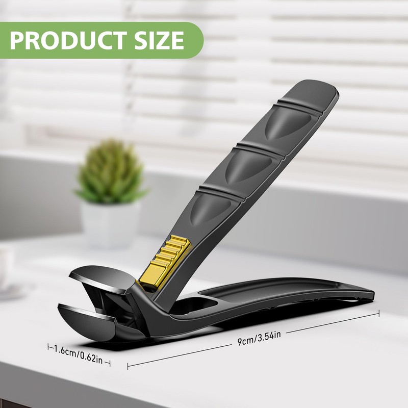 BALUCA Curved Cutting Jaw Toenail Clippers for Seniors for Thick