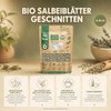 OmVeda Organic Sage Tea - Sage Leaves Cut and Natural