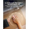 TECKNET Classic Wireless Mouse, Tri-Mode Bluetooth 5.0/3.0 & 2.4G Laptop