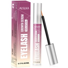 AUSLKA Eyelash Serum, Lash Serums for Thicker, Longer and Fuller Eyelashes, Eyelash Growth Serum, 0.17 Fl Oz(5mL)