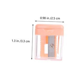 FRCOLOR 4Pcs Eyebrow Pencil Sharpener Durable Lid Lightweight Cosmetic Tool for Eyeliner and Brow Pencils Easy to Use for Travel and Outdoor Activities