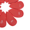 10PCS Golf Club Head Cover PU Leather Protective Abrasion Resistant