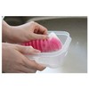 Aisen Durable Knurled Kitchen Sponge with Edges GIZA Pink Antibacterial