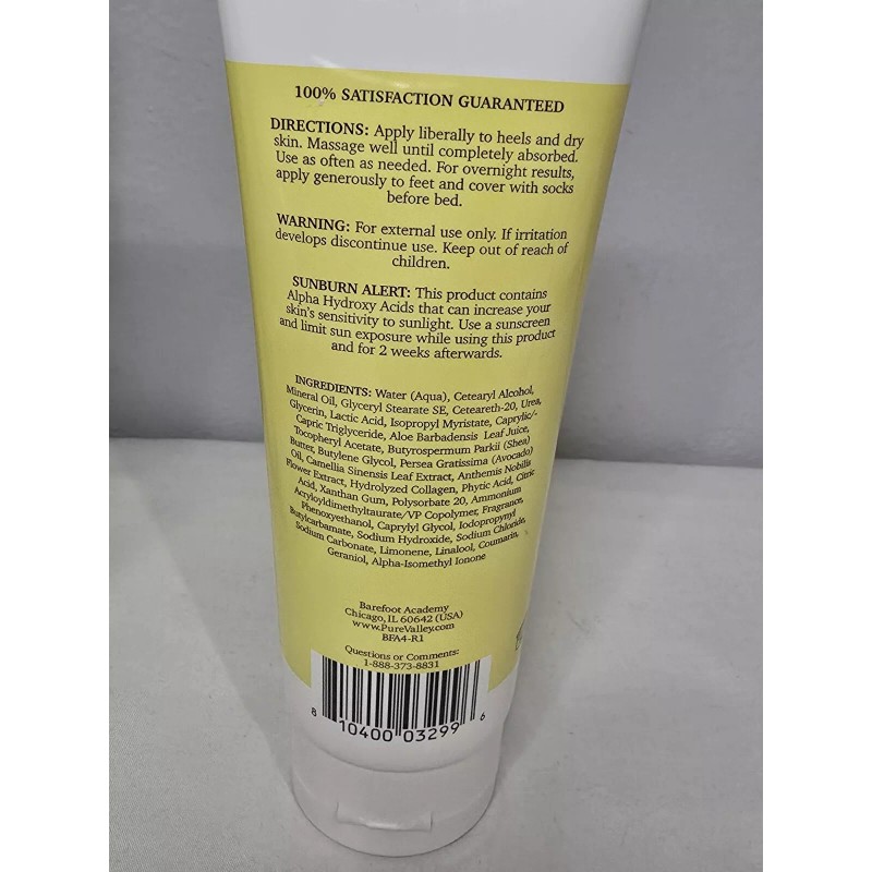 Barefoot Academy Cracked Heel Rough Spot Cream Shea Butter Lactic