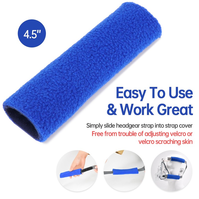 8 Pack CPAP Headgear Strap Covers, Universal and Reusable Strap