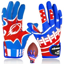 Invech Youth Football Gloves, Kids Receiver Football Gloves with Anti Slip Palm, Great Gift for Boys and Girls 8-12