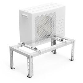 Memrita Mini Split Ground Stand for 9,000-24,000 BTU Air Conditioners Heat Pump System, Heavy Duty Adjustable Mini Split Stand for Outdoor AC Unit, Condenser Base