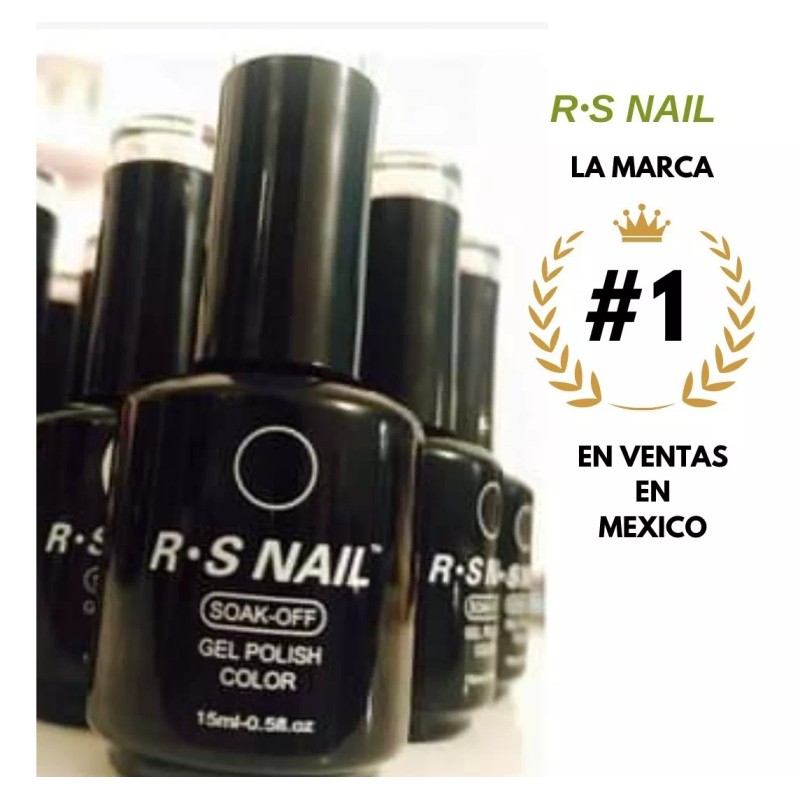 Rs Nail Esmalte Gel 21 Dias Top, Base Y Tonos
