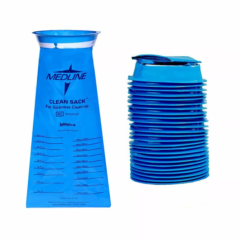 Medline *24-Pack* Medline Clean Sack Emesis Bags For Sickness Cleanup