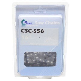 UpStart Components 5-Pack 16" Semi Chisel Saw Chain for Poulan 2150 Chainsaws - (16 inch, 3/8" Low Profile Pitch, 0.050" Gauge, 56 Drive Links, CSC-S56)