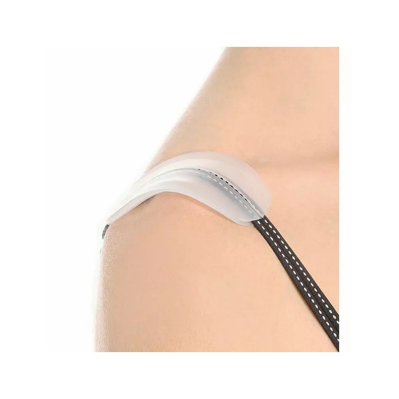 Braza - Silicone Bra Strap Comfort Pads, Clear, One Size