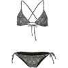 O'Neill Women's Triangle Bikini - Black Aop/White, Size: 42 (EU)