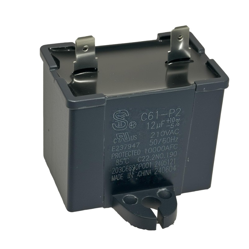 C61-P2 12uF 210VAC Refrigerator Run Capacitor Replaces WR55X24064, WPW10662129