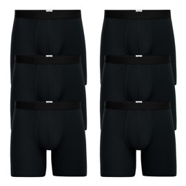 MeUndies – Men’s Ultra Soft Micro Modal Moisture Wicking Boxer Brief – Men’s Underwear – 6 Pack Black
