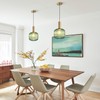 KCO Lighting Vintage Green Glass Pendant Light Kitchen Island Lighting