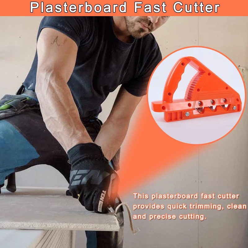 JHZXing Plaster Board Planer, 45° & 60° Edging Cutter, 10