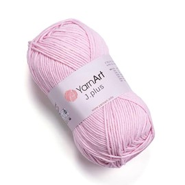YarnArt J.Plus Cotton Blend Yarn - Knitting & Crochetting Soft Baby Yarn 55% Cotton 45% Acrylic, 100 g (3.5 oz), 160 m (174 yds), Weight : 4, (1 Skein) (69)