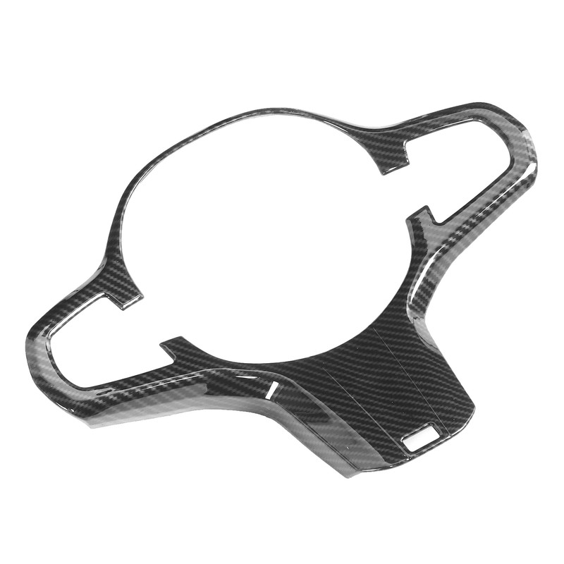 Steering Wheel Button Trim Cover Carbon Fiber Style Fits for